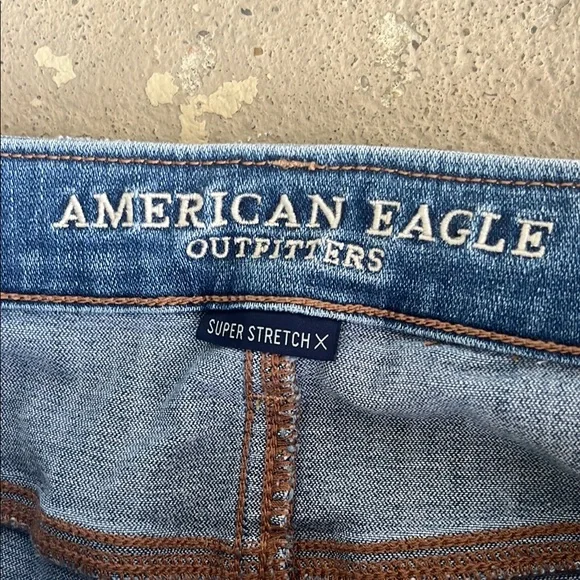 EUC American Eagle Outfitters Skinny highest rise Distressed jegging - Picture 2 of 16